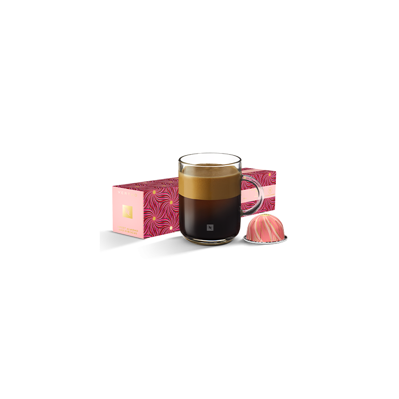 A festive delight evoking almonds, hibiscus, red fruits and caramel in a sweet coffee base. A festive delight evoking almonds, hibiscus, red fruits and caramel in a sweet coffee base.
