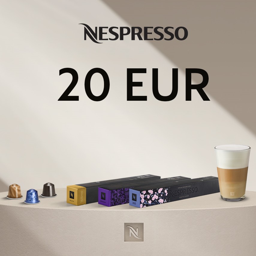 20 EUR FOR COFFEE AT NESPRESSO E-SHOP