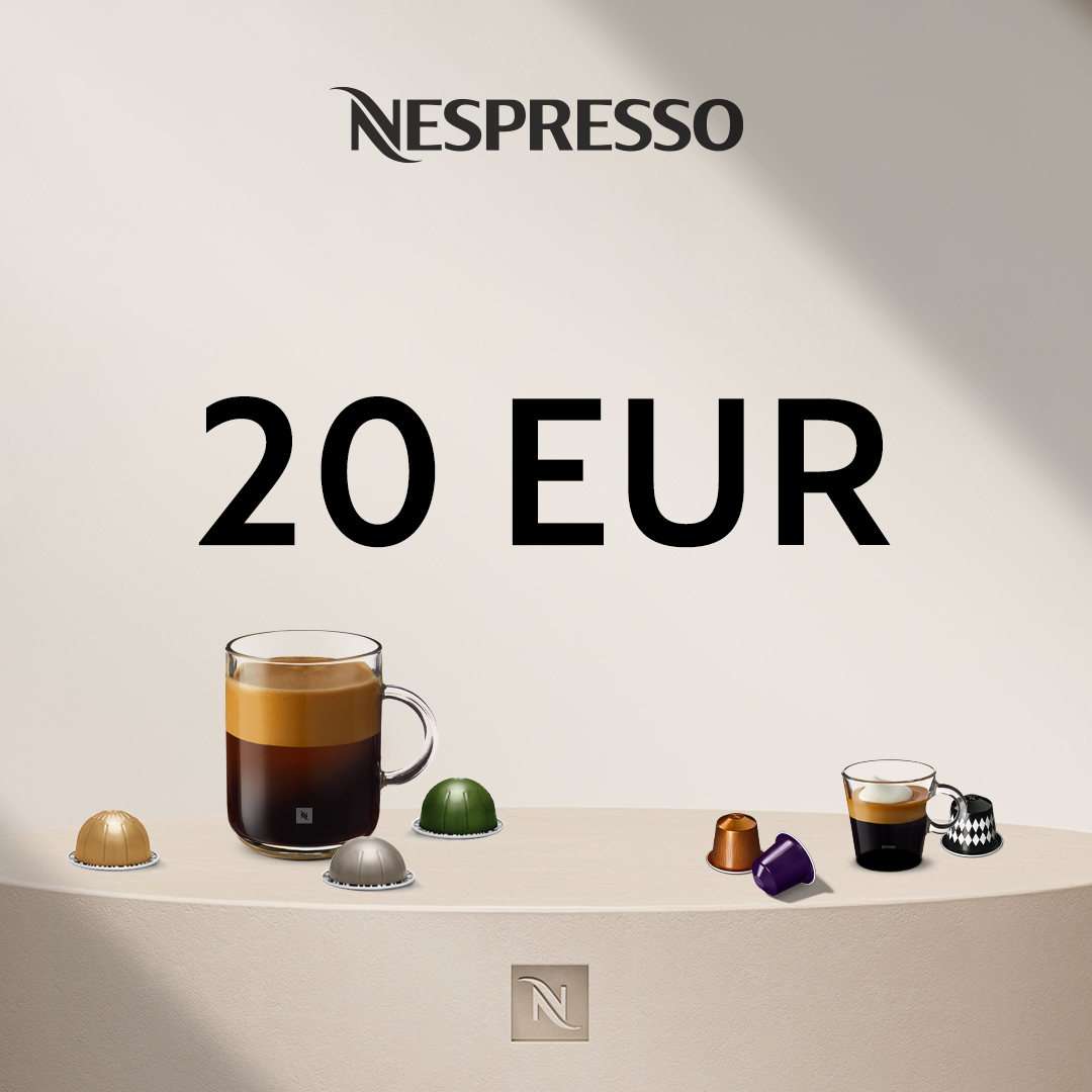 20 EUR KAFIJAS IEGĀDEI NESPRESSO.LV