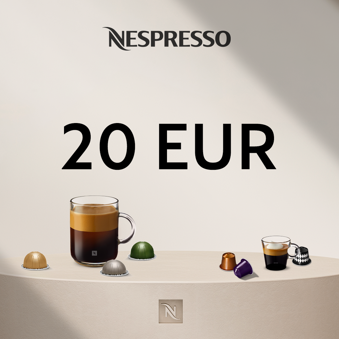 20 EUR KAFIJAS IEGĀDEI NESPRESSO.LV 20 EUR KAFIJAS IEGĀDEI NESPRESSO.LV