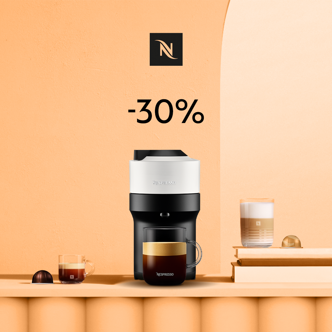 30% DISCOUNT ON THE VERTUO POP COFFEE MACHINE WHEN YOU BUY 80 CAPSULES! 