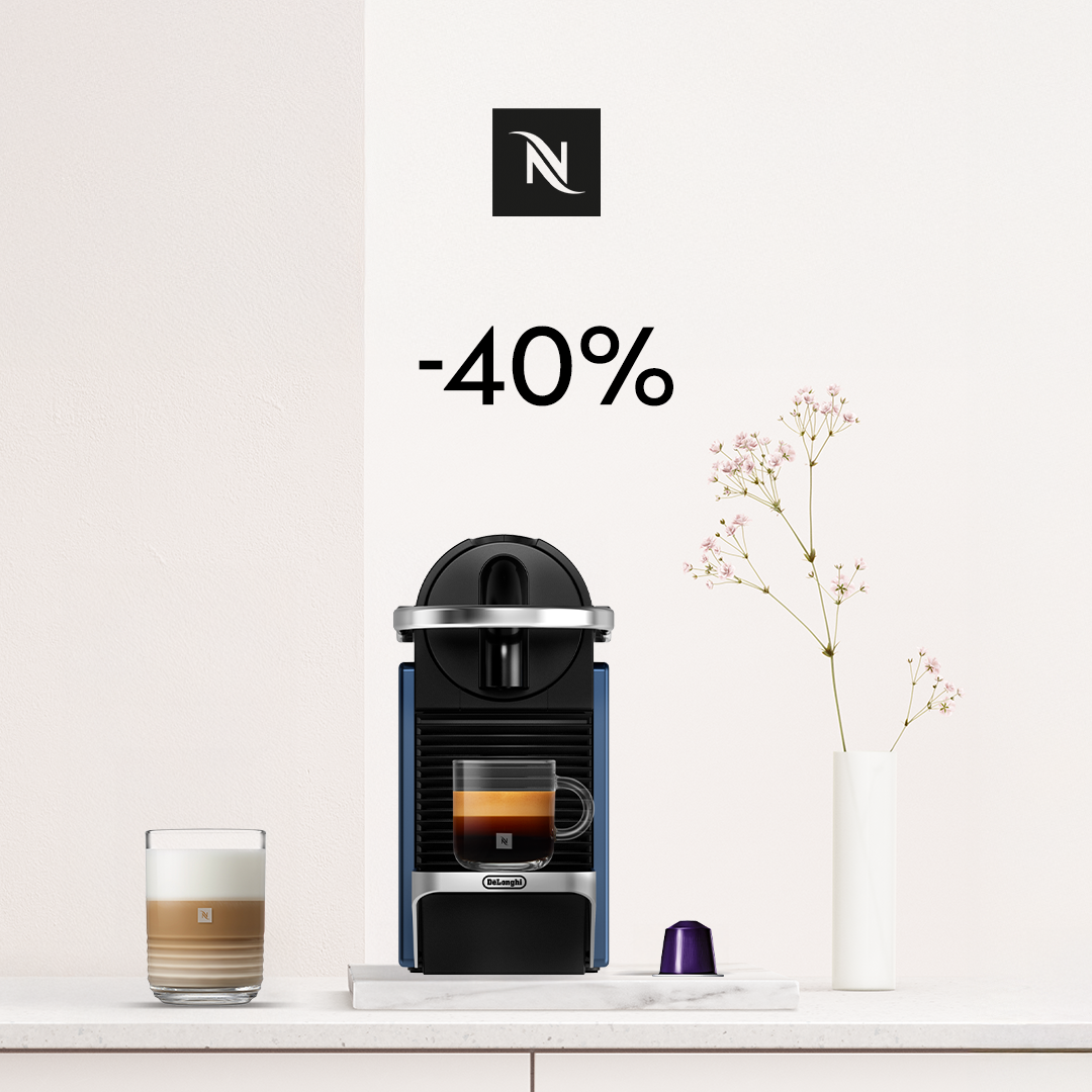 30% DISCOUNT ON THE PIXIE COFFEE MACHINE WHEN YOU BUY 140 ORIGINAL CAPSULES!