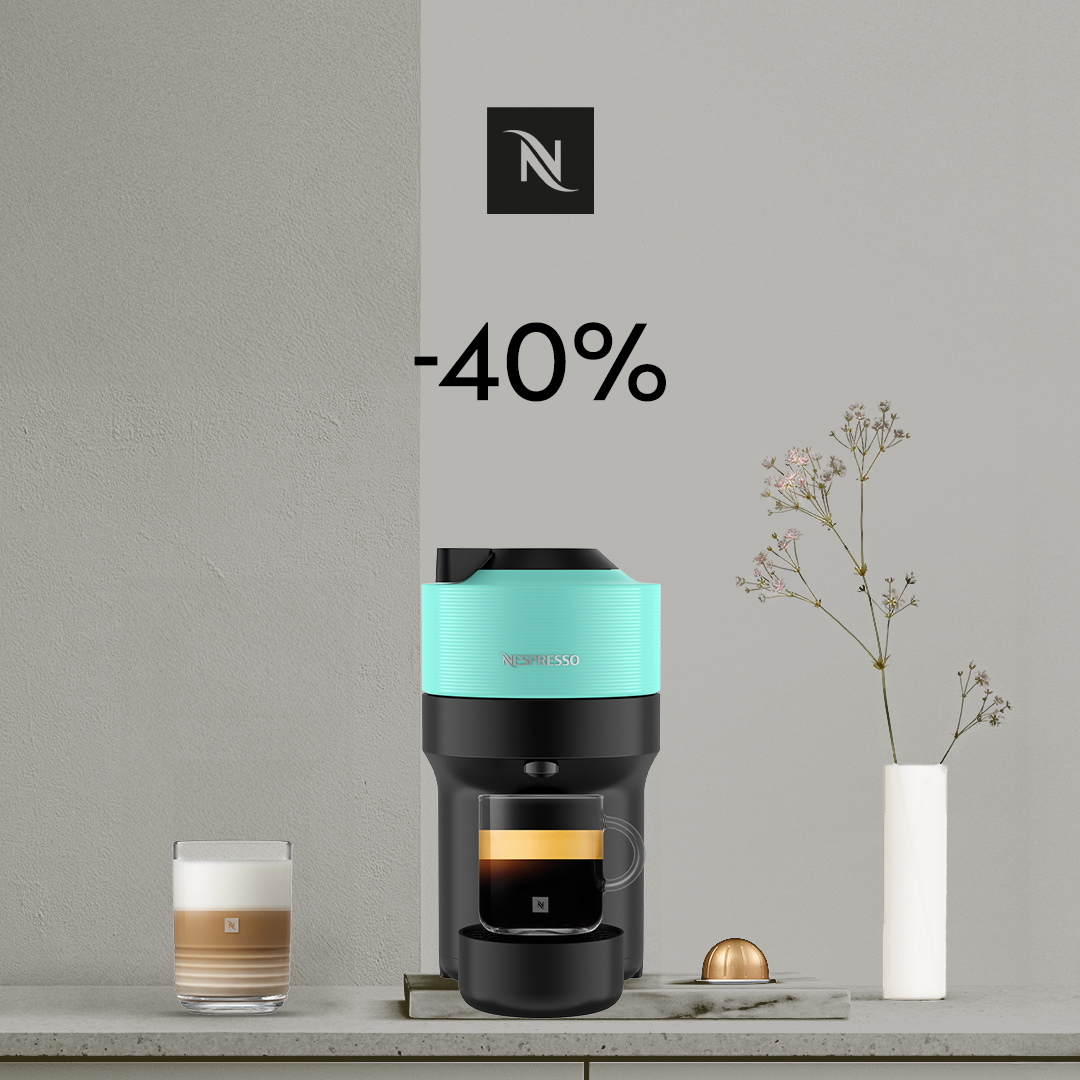 40% DISCOUNT ON THE VERTUO POP COFFEE MACHINE WHEN YOU BUY 80 VERTUO CAPSULES!