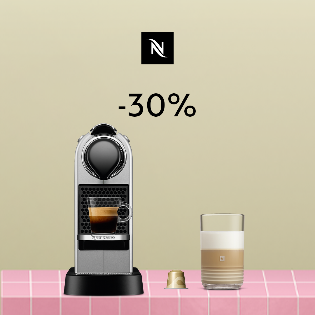 30% DISCOUNT ON THE CITIZ COFFEE MACHINE WHEN YOU BUY 160 ORIGINAL CAPSULES!