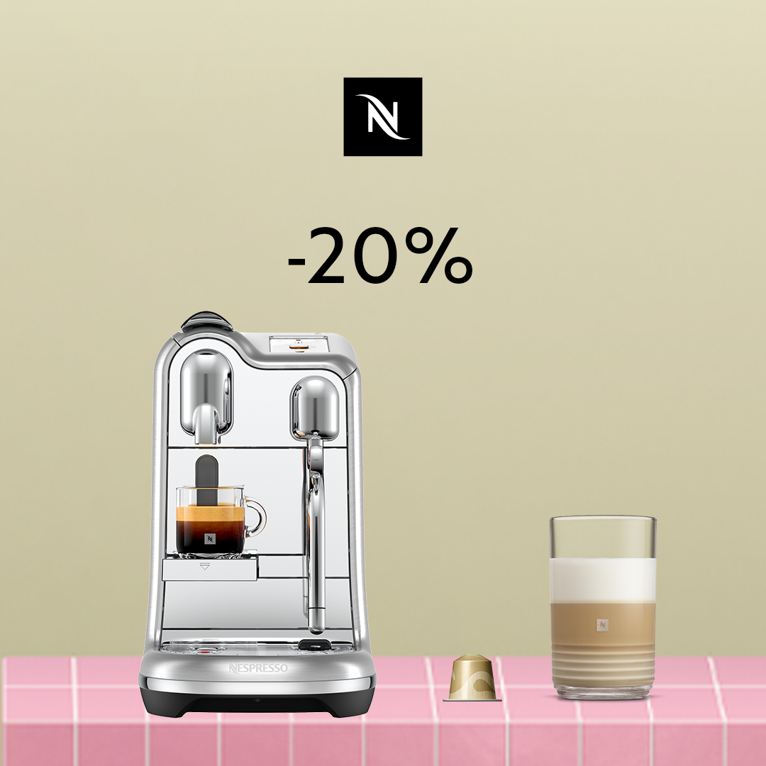 20% DISCOUNT ON THE CREATISTA PLUS COFFEE MACHINE WHEN YOU BUY 200 ORIGINAL CAPSULES!