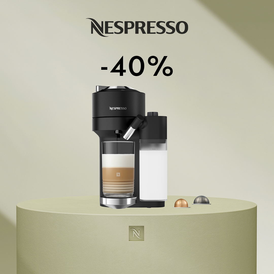 -40% KAFIJAS APARĀTAM VERTUO LATTISSIMA PĒRKOT 80 ORIGINAL KAPSULAS!