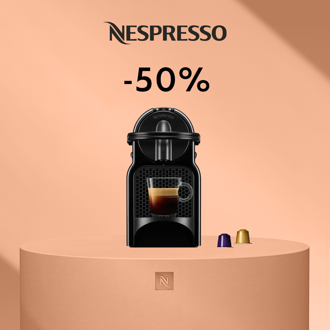 -50% KAFIJAS APARĀTAM INISSIA PĒRKOT 120 ORIGINAL KAPSULAS!