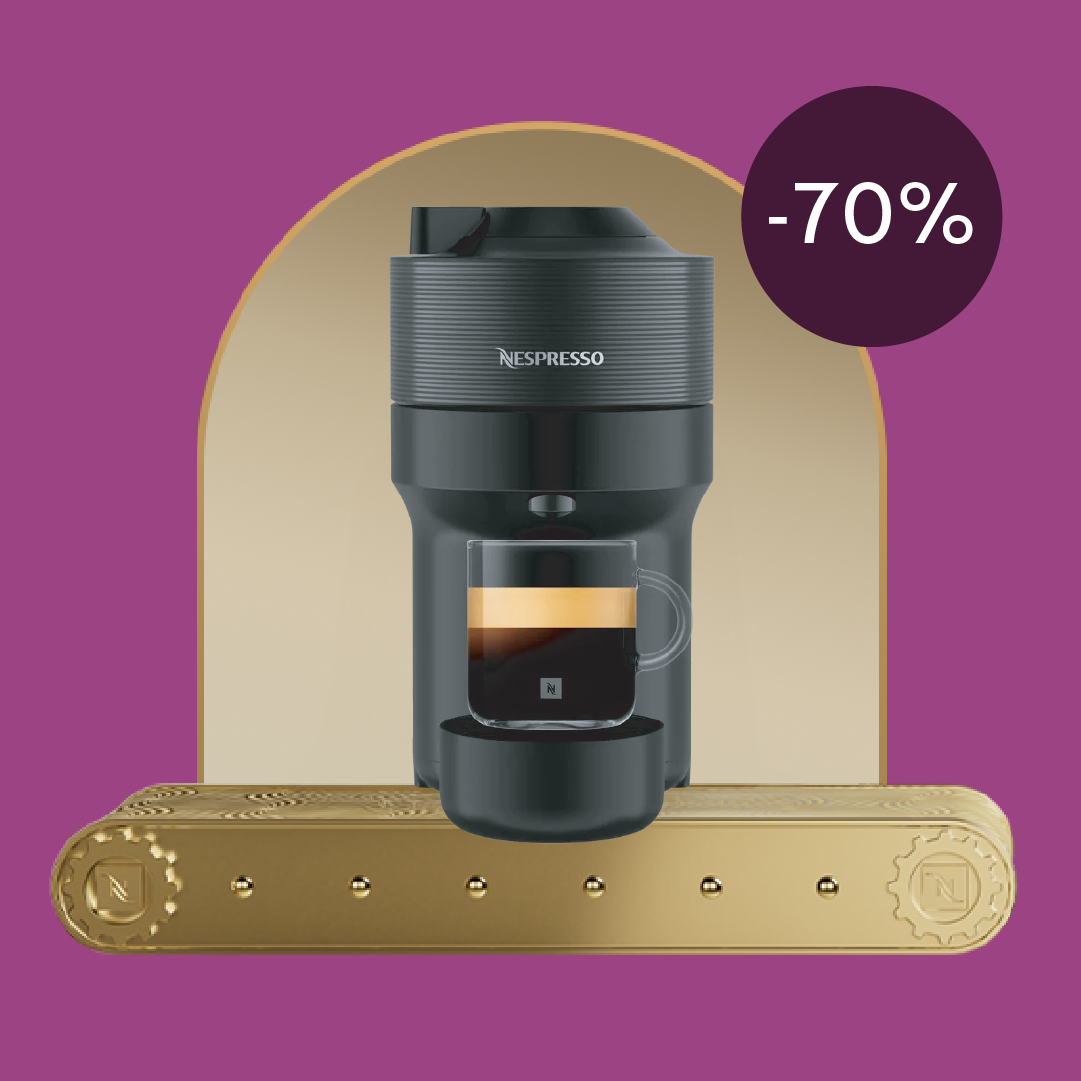 -70% KAFIJAS APARĀTAM VERTUO POP PĒRKOT 80 VERTUO KAPSULAS!