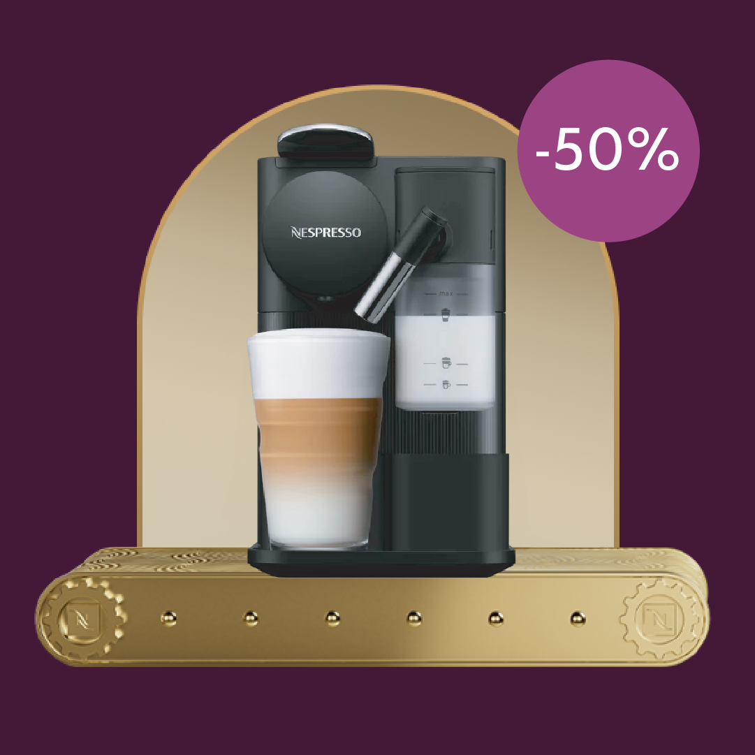 -50% KAFIJAS APARĀTAM LATTISSIMA ONE PĒRKOT 220 ORIGINAL KAPSULAS!