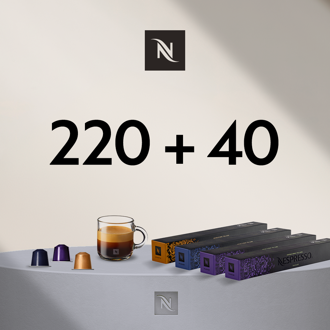 IEGĀDĀJIETIES 220 ORIGINAL KAPSULAS UN SAŅEMIET ISPIRAZIONE ITALIANA 4 KAPSULU IEPAKOJUMUS PAR 0,04 EUR 