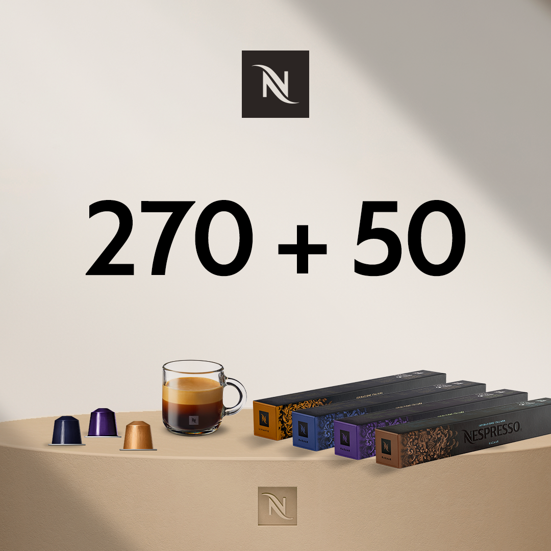 IEGĀDĀJIETIES 270 ORIGINAL KAPSULAS UN SAŅEMIET ISPIRAZIONE ITALIANA 5 KAPSULU IEPAKOJUMUS PAR 0,05 EUR 