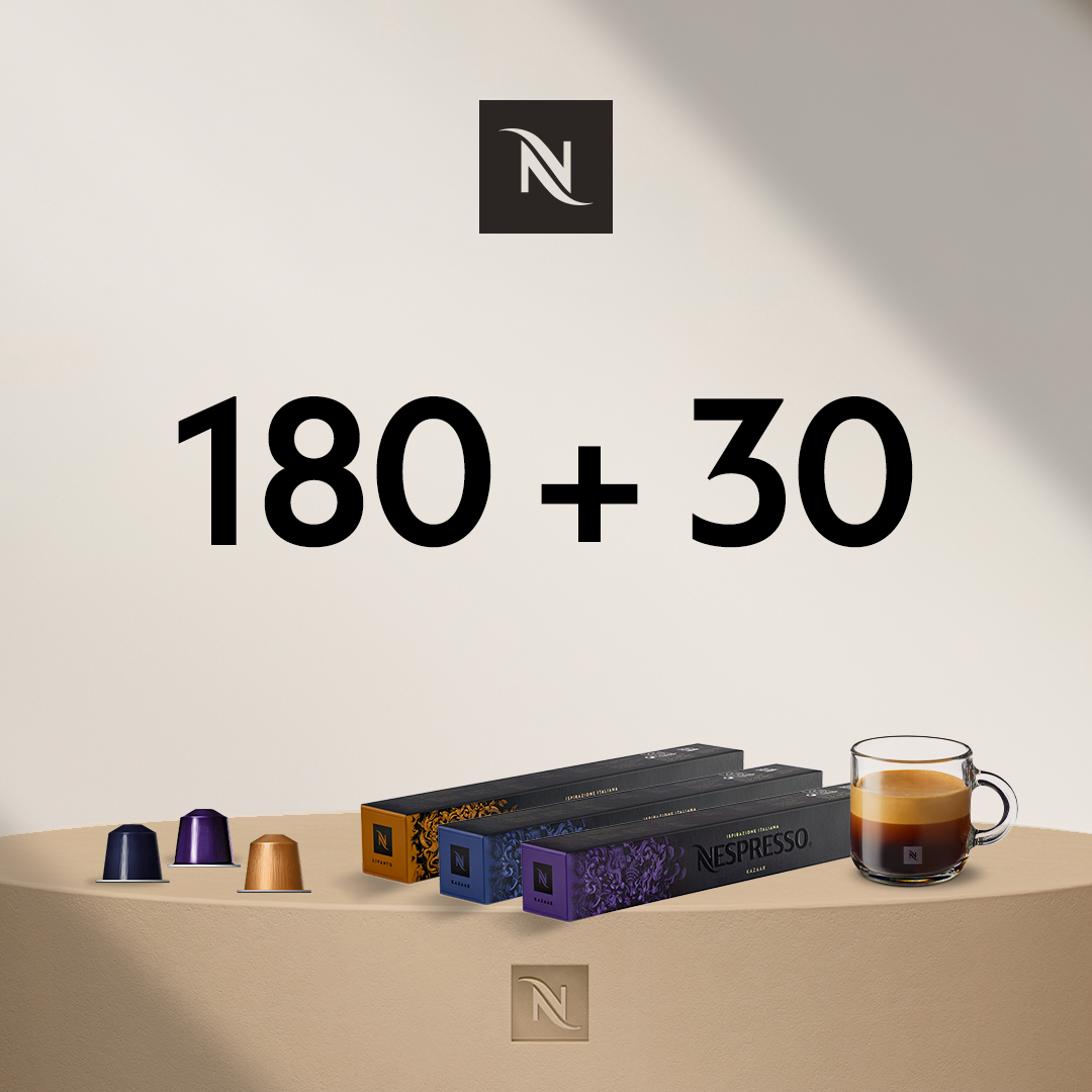 IEGĀDĀJIETIES 180 ORIGINAL KAPSULAS UN SAŅEMIET ISPIRAZIONE ITALIANA 3 KAPSULU IEPAKOJUMUS PAR 0,03 EUR 