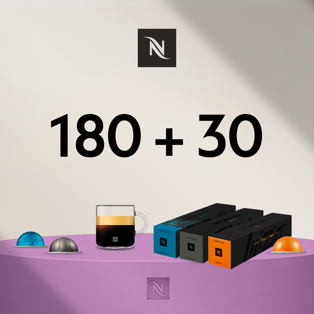 IEGĀDĀJIETIES 180 VERTUO KAPSULAS UN SAŅEMIET GRAN LUNGOS 3 KAPSULU IEPAKOJUMUS PAR 0,03 EUR 