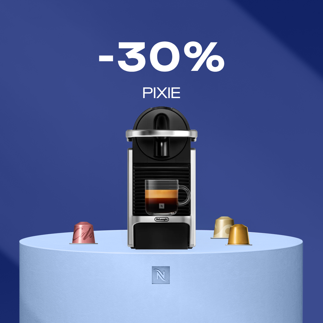 -30% KAFIJAS APARĀTAM PIXIE, PĒRKOT 160 ORIGINAL KAPSULAS -30% KAFIJAS APARĀTAM PIXIE, PĒRKOT 160 ORIGINAL KAPSULAS