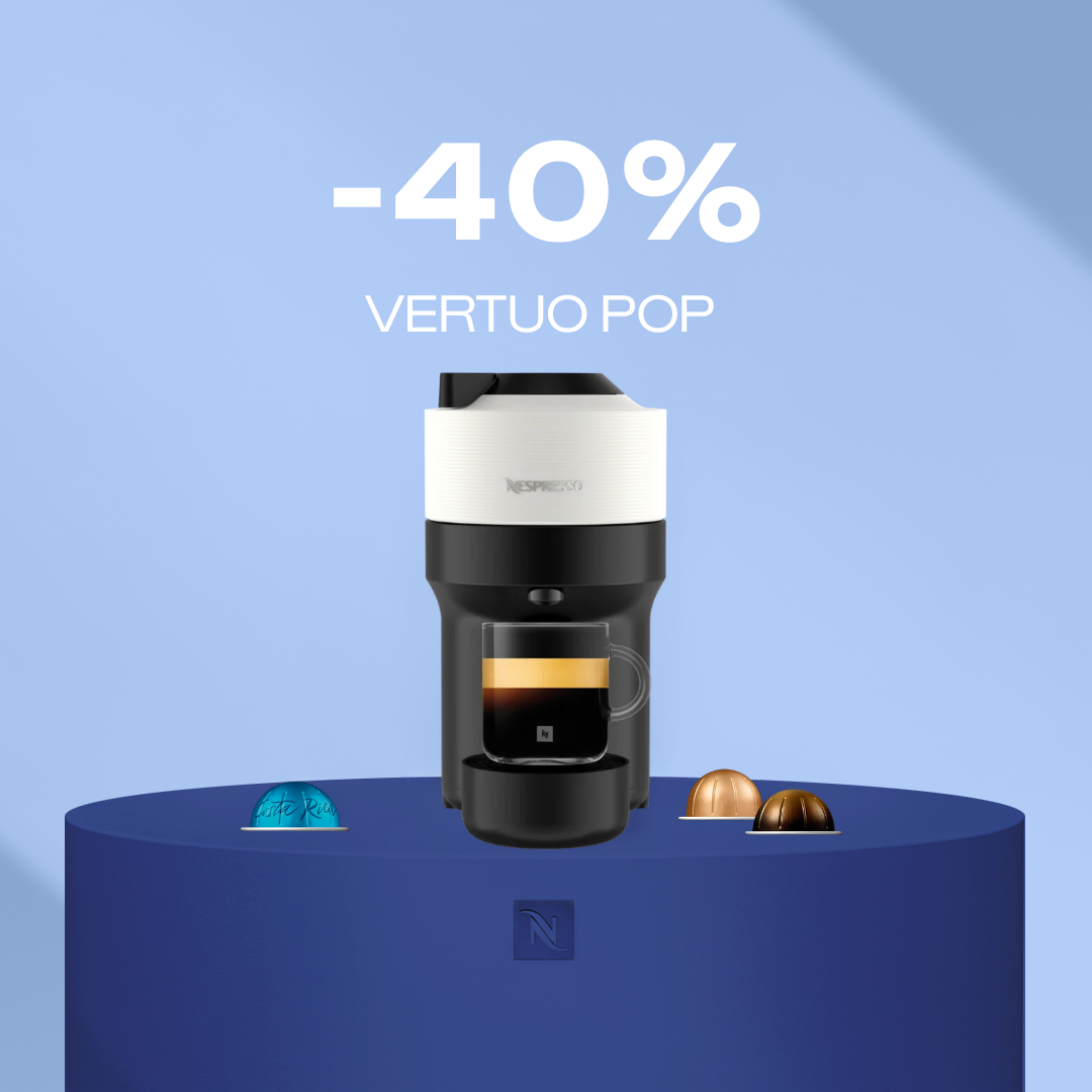 -40% KAFIJAS APARĀTAM VERTUO POP, PĒRKOT 80 VERTUO KAPSULAS