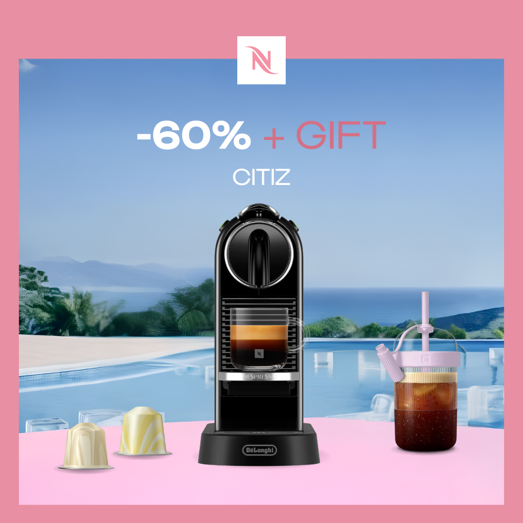 -60% OFF THE CITIZ COFFEE MACHINE WHEN YOU BUY 150 ORIGINAL CAPSULES + FREE TASTING KIT