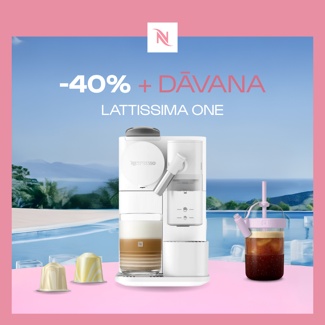 - 40% KAFIJAS APARĀTAM LATTISSIMA ONE , PĒRKOT 200 ORIGINAL KAPSULAS + DEGUSTĀCIJAS KOMPLEKTS DĀVANAI - 40% KAFIJAS APARĀTAM LATTISSIMA ONE , PĒRKOT 200 ORIGINAL KAPSULAS + DEGUSTĀCIJAS KOMPLEKTS DĀVANAI