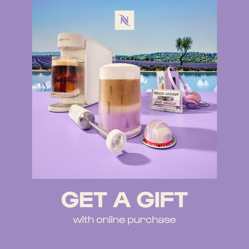Shop online and get an Vertuo tasting capsule set as a GIFT! Shop online and get an Vertuo tasting capsule set as a GIFT!