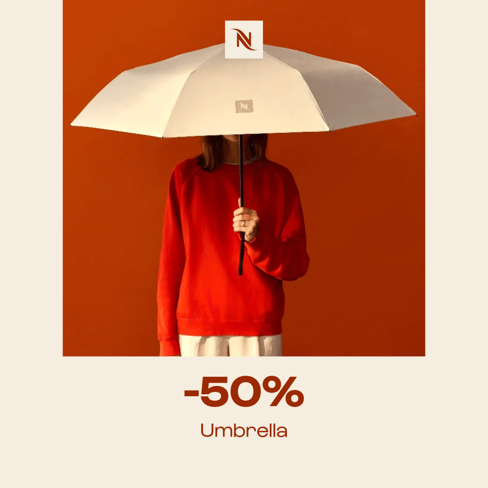 BUY 100 ORIGINAL CAPSULES AND GET AN UMBRELLA 50% OFF 